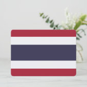 Patriotic  invitations with Flag of Thailand 招待状 (スタンド正面)