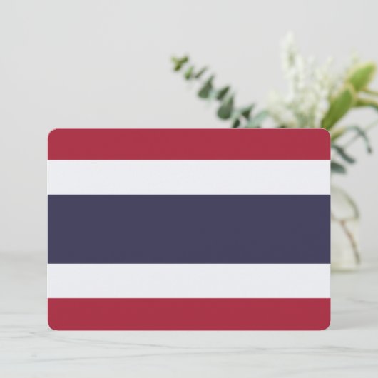 Patriotic  invitations with Flag of Thailand 招待状 (スタンド正面)