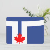 Patriotic invitations with Flag of Toronto 招待状 (スタンド正面)