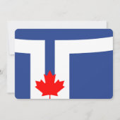 Patriotic  invitations with Flag of Toronto 招待状 (正面)