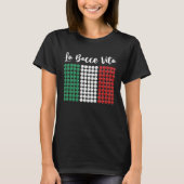 Patriotic Italian Bowler Bocce Italian Flag La Boc Tシャツ (正面)