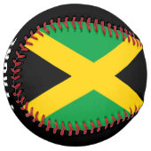 Patriotic Jamaican Flag Personalized ソフトボール (正面左)