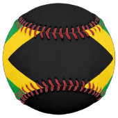 Patriotic Jamaican Flag Personalized ソフトボール (正面)
