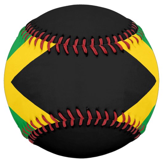 Patriotic Jamaican Flag Personalized ソフトボール (正面)