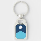 Patriotic keychain with Flag of Minnesota, USA キーホルダー (正面)