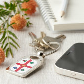 Patriotic keychain with Flag of Montreal, Canada キーホルダー (側面)