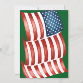 Patriotic Kickoffs & Cocktails Game Day Football 招待状 (裏面)