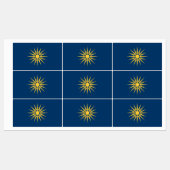 Patriotic labels with flag of Macedonia, Greece ラベル (シート)