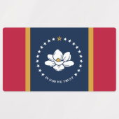 Patriotic labels with flag of Mississippi ラベル (デザイン2)
