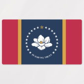 Patriotic labels with flag of Mississippi ラベル (デザイン1)