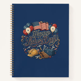 Patriotic Labor Day / Día del Trabajo Festivo ノートブック