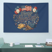 Patriotic Labor Day / Día del Trabajo Festivo 横断幕 (トレードショー)