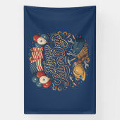 Patriotic Labor Day / Día del Trabajo Festivo 横断幕 (縦)