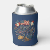Patriotic Labor Day / Día del Trabajo Festivo 缶クーラー (缶正面)