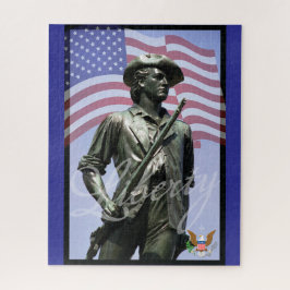 Patriotic Liberty Minuteman with Defense Emblem ジグソーパズル