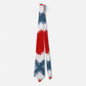 Patriotic Liberty Square Red White & Blue ネクタイ (正面)