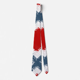 Patriotic Liberty Square Red White & Blue ネクタイ