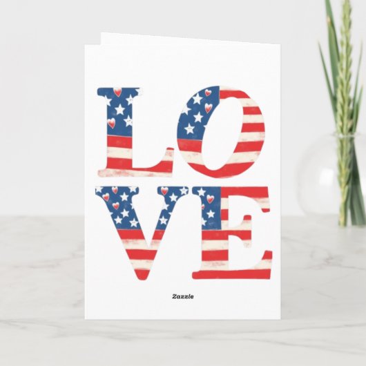 patriotic love カード (裏面)