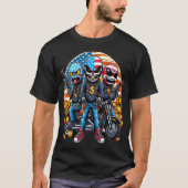Patriotic Masked Biker Gang Tシャツ (正面)