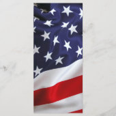 Patriotic Memorial Funeral Prayer Bookmark Card メニュー (正面)