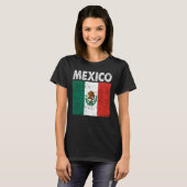 Patriotic Mexican Flag Pride Vintage Distressed Tシャツ (正面フル)