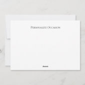 Patriotic Military Appreciation Thank You Veterans シーズンカード (裏面)