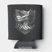 Patriotic Military Appreciation Thank You Veterans 缶クーラー (裏面)