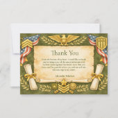 Patriotic Military Graduation Party サンキューカード (正面)