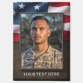 Patriotic Military Photo Magnet マグネット