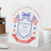 Patriotic Mimosa Bar Bridal Shower 台座サイン (インサイチュ)