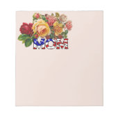 Patriotic Momとバラメモ帳 ノートパッド (正面)