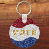 Patriotic Mosaic Waves Vote キーホルダー (正面)