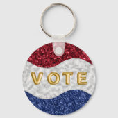 Patriotic Mosaic Waves Vote キーホルダー (裏面)
