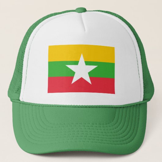 Patriotic Myanmar Flag キャップ (正面)