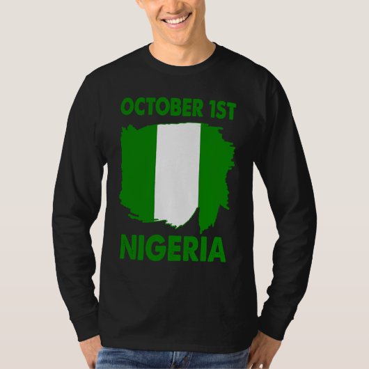 Patriotic Nigeria Pride Independence Day 2022 Nige Tシャツ (正面)