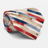 Patriotic Painted Planks  ネクタイ (ロール)
