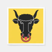 Patriotic paper napkins with flag of Uri, Swiss スタンダードカクテルナプキン (正面)