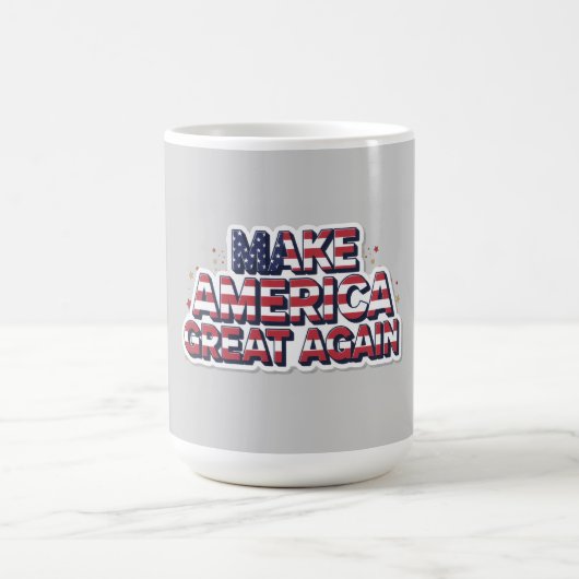 Patriotic Peace Decal コーヒーマグカップ (中央)