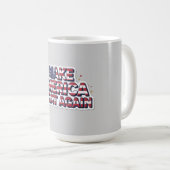 Patriotic Peace Decal コーヒーマグカップ (正面右)