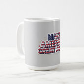 Patriotic Peace Decal コーヒーマグカップ (正面左)