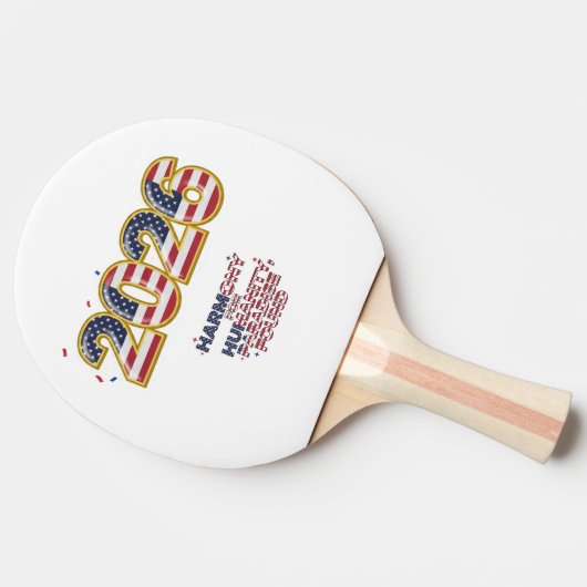 Patriotic Peace Decal 卓球ラケット (横)