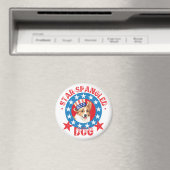Patriotic Pembroke Welsh Corgi マグネット (インサイチュ (食洗機))