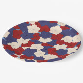 Patriotic Petunias ペーパープレート (アングル)