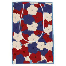 Patriotic Petunias Gift Bag ミディアムペーパーバッグ