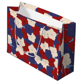 Patriotic Petunias Large Gift Bag ラージペーパーバッグ