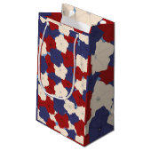 Patriotic Petunias Small Gift Bag スモールペーパーバッグ (裏面アングル)