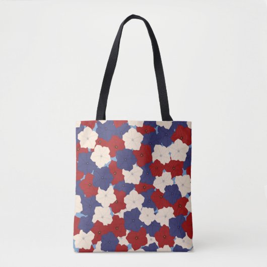 Patriotic Petunias Tote トートバッグ (正面)