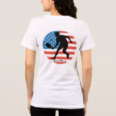 Patriotic Pickleball T-shirt by Pickle Peace トライブレンドＴシャツ (裏面)