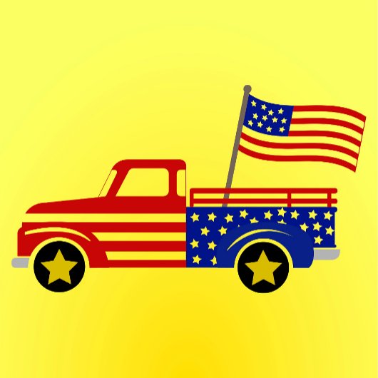 Patriotic Pickup Truck  マウスパッド