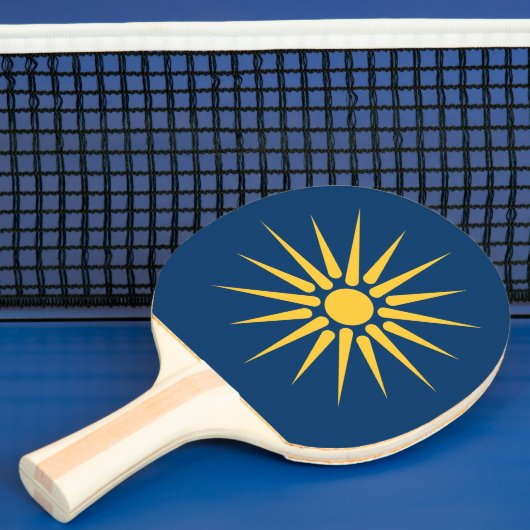Patriotic, ping pong paddle with Flag of Macedonia 卓球ラケット (インサイチュ)
